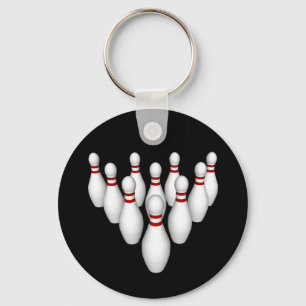 Bowling Pins: 3D Model: Keychain