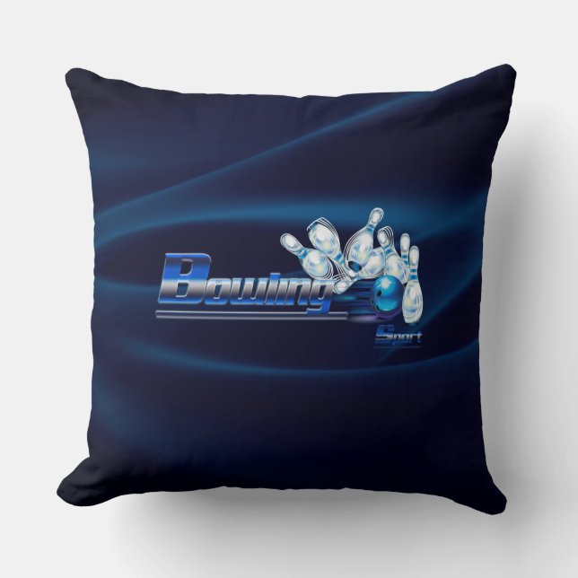 Bowling pins and ball     cushion (Front)
