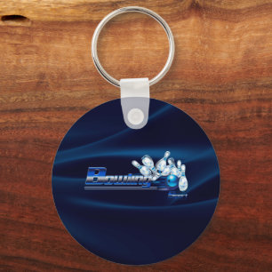 Bowling pins and ball key ring