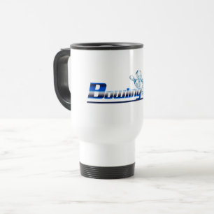 Bowling pins and ball   travel mug