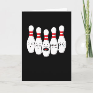 Bowling Pins Bowling Bowler Sports Card