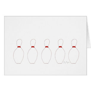 Bowling Pins Cards