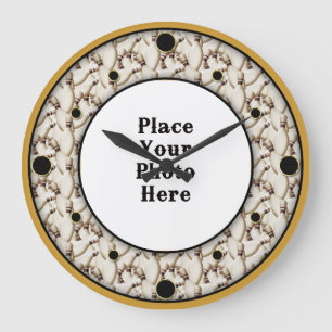 Bowling Pins Frame Your Photo Wall Clock