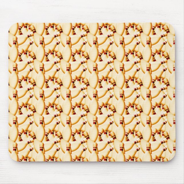 Bowling Pins Mouse Mat (Front)