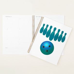 Bowling Pins Spiral Planner