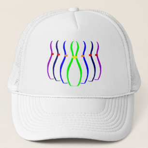 Bowling Pins T-shirts and Gifts. Trucker Hat
