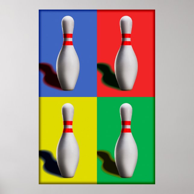 Bowling Pins Wall Art (Front)