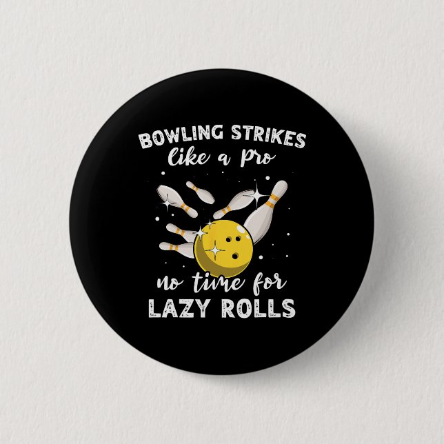 Bowling Player Bowler Slow Bowling  6 Cm Round Badge (Front)