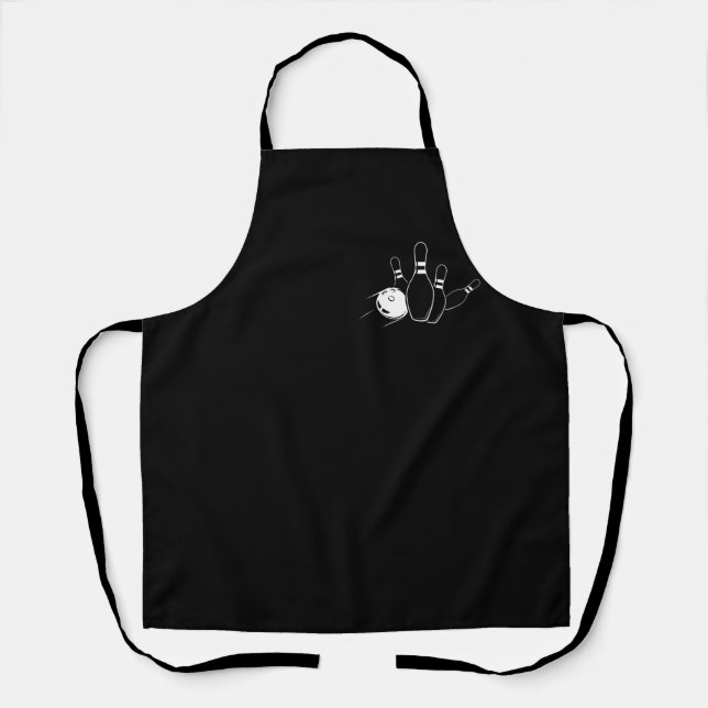 Bowling Pocket Style Sports Bowler Team Bowling Lo Apron (Front)
