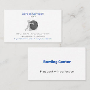Bowling Professional Player Business Card