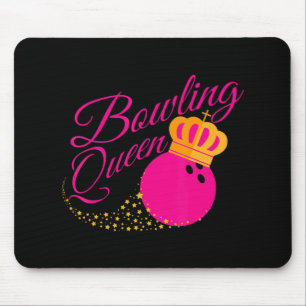 Bowling Queen  Fun Gift For Girls Bowlers Mouse Mat