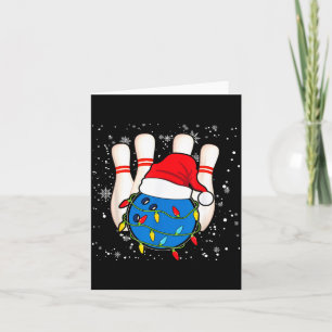 Bowling Reindeer Christmas Shirt Pajama Srt X-mas Card