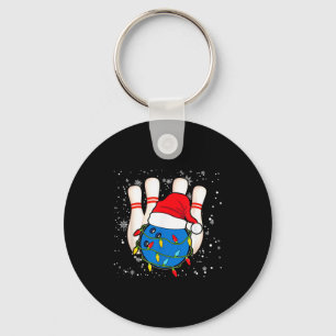 Bowling Reindeer Christmas Shirt Pajama Srt X-mas  Key Ring