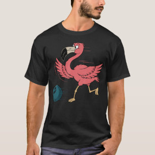 Bowling s For Women Girls Kids Men Flamingo Bowlin T-Shirt