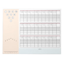 Bowling scoresheet 3 games w/ pins and frame notes