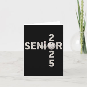 Bowling Senior 2025 Tee Shirt Ck To School Cl Of 2 Card