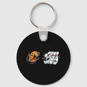 Bowling-shirt Funny Bowler Women Men Team Pins Bow Key Ring