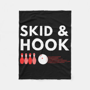 Bowling Skid And Hook Design For Bowlers Throwing Fleece Blanket