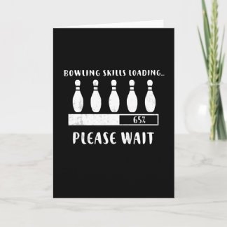 Bowling Skills Loading Please Wait Card