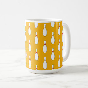 Bowling Skittle Pattern Coffee Mug