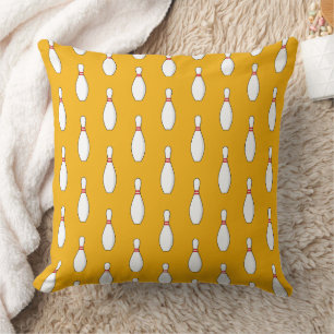 Bowling Skittle Pattern Cushion