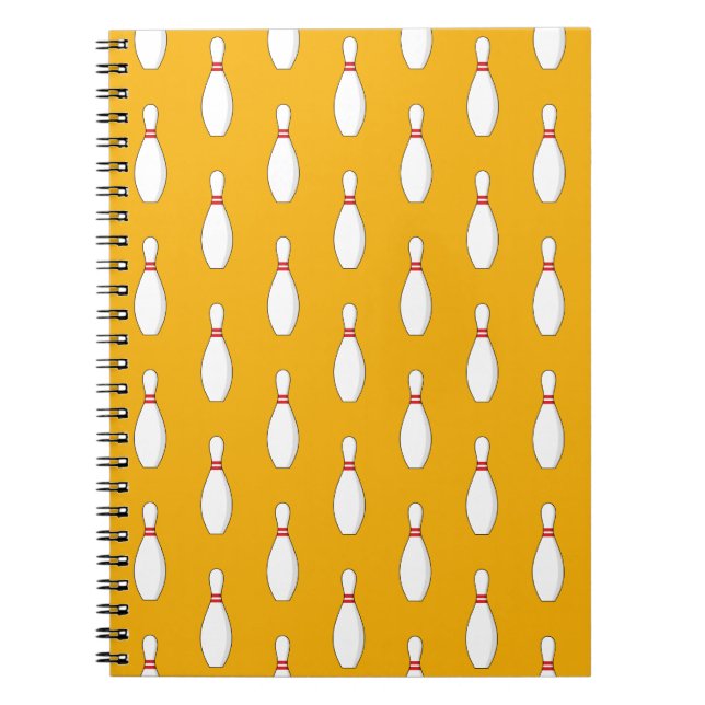 Bowling Skittle Pattern Notebook (Front)