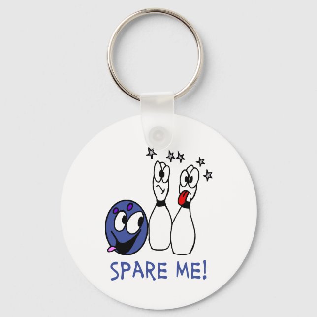Bowling: Spare Me Key Ring (Front)