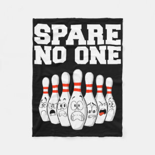 Bowling Spare Nobody Fleece Blanket