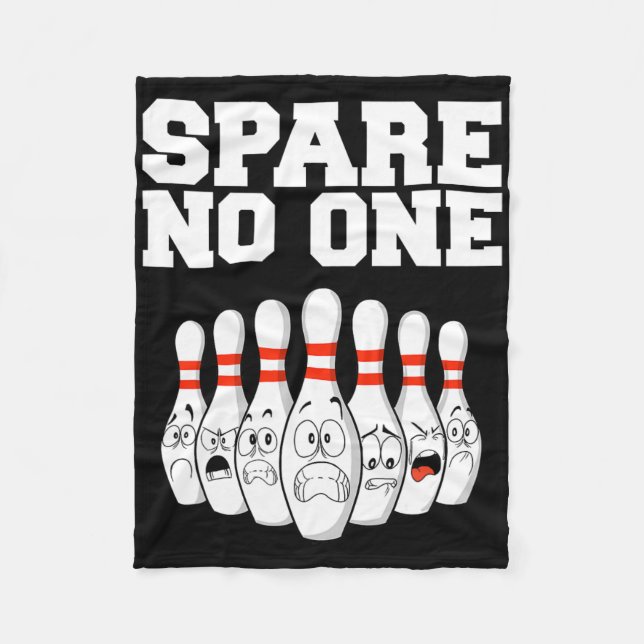 Bowling Spare Nobody  Fleece Blanket (Front)