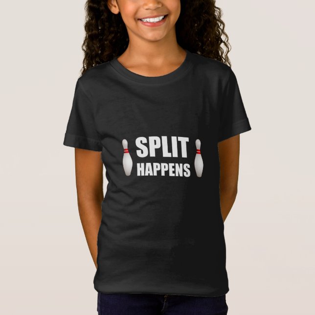 Bowling Split Happens T-Shirt (Front)