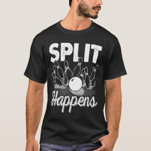 Bowling Split Happens Tee Men Women