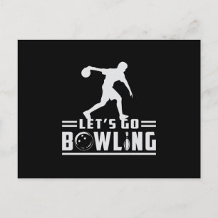 Bowling Sport Bowler Strike Bowl Team Funny Gift Postcard