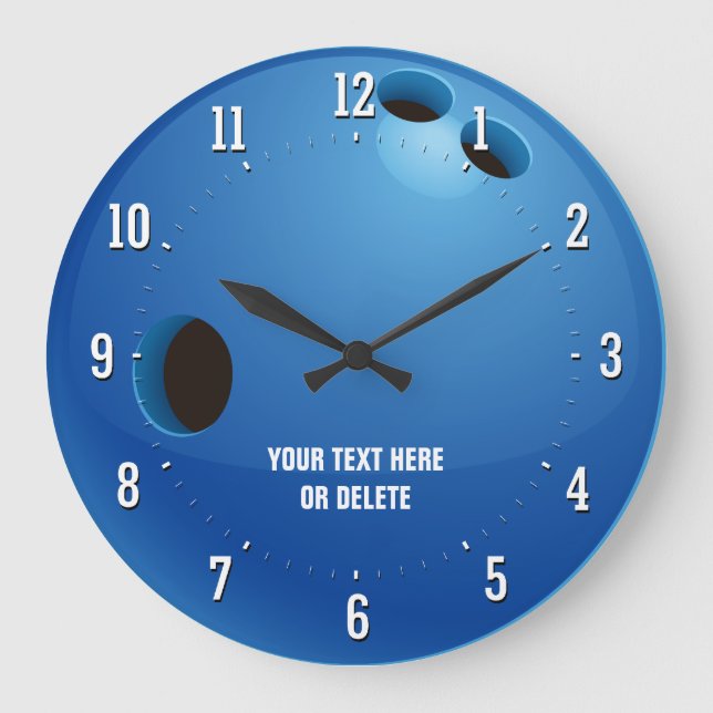 Bowling | Sport Gifts Large Clock (Front)