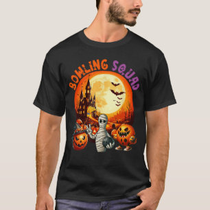Bowling Squad Halloween Horror Equipment As Mummy T-Shirt