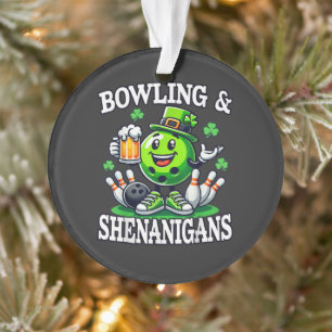 Bowling St Patrick's Day Shenanigans Ornament