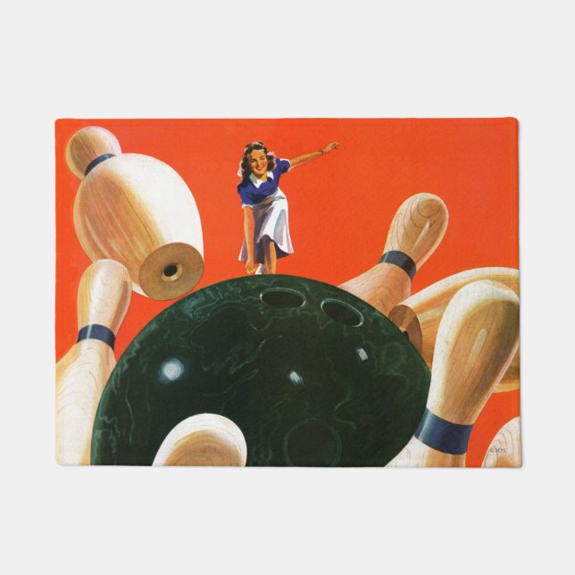 Bowling Strike Doormat (Front)