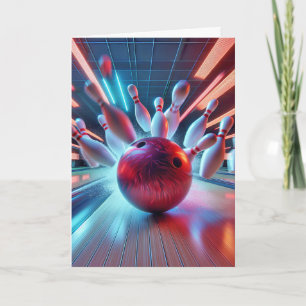 Bowling Strike For Father's Day Card
