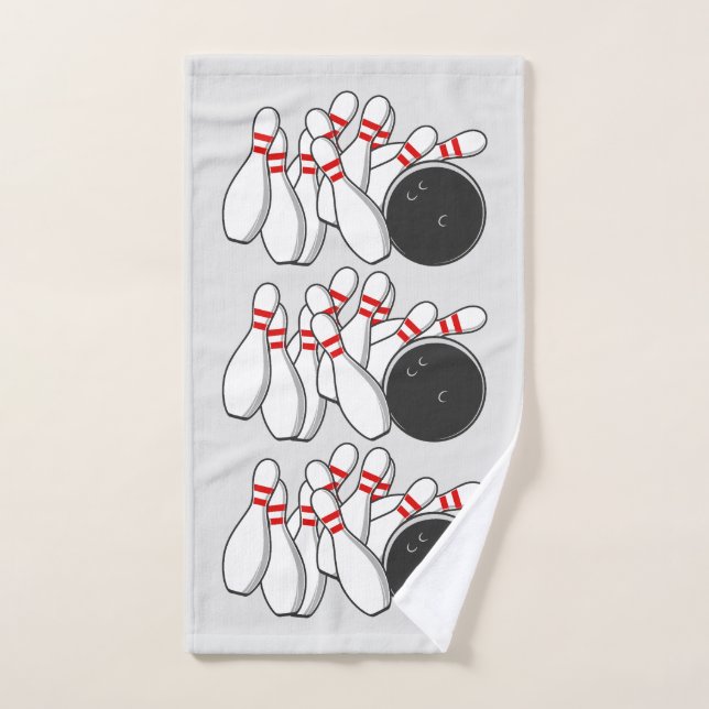 Bowling Strike Hand Towel (Hand Towel)