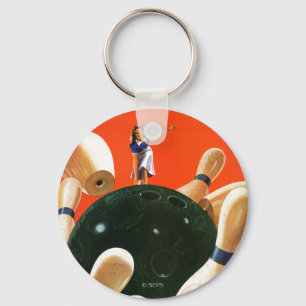 Bowling Strike Key Ring
