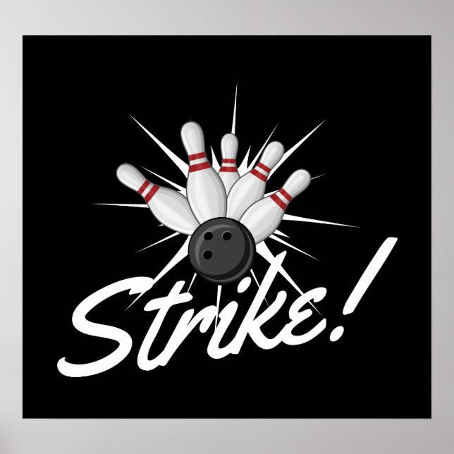 bowling strike! poster (Front)
