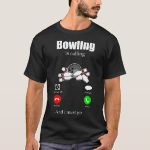 Bowling Strike Skittles Pin Bowling Hall Spare 5 T-Shirt