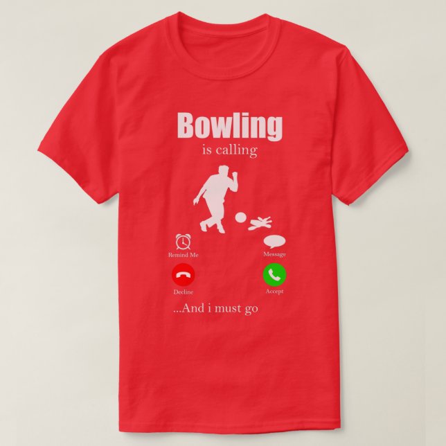 Bowling Strike Skittles Pin Bowling Hall Spare T-Shirt (Design Front)