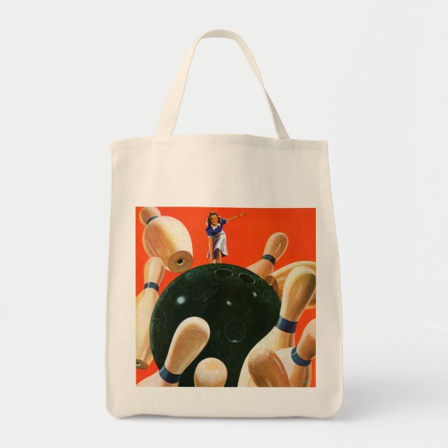 Bowling Strike Tote Bag (Front)