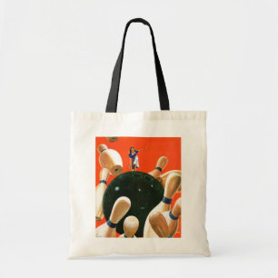 Bowling Strike Tote Bag