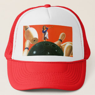 Bowling Strike Trucker Hat