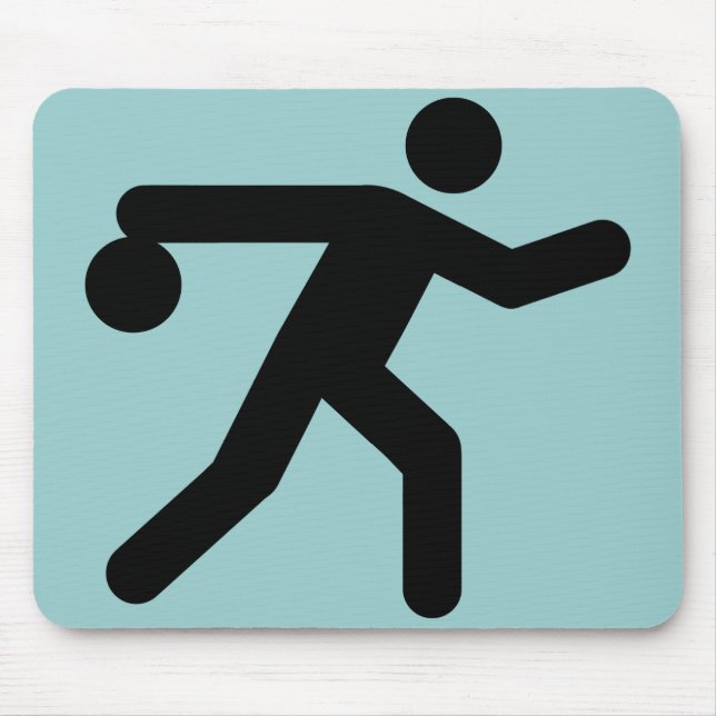 Bowling Symbol Mousepad (Front)