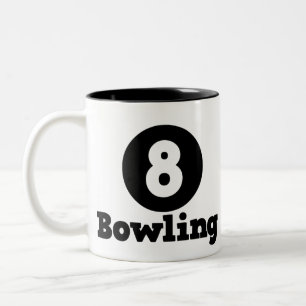 Bowling Team, Bowler Pin Humour Two-Tone Coffee Mug
