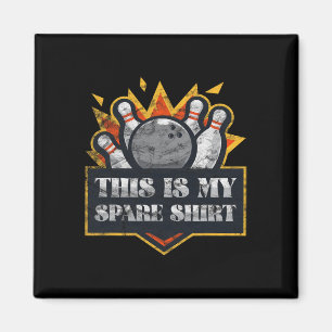 Bowling Team Funny Bowler League Matching Vintage Magnet