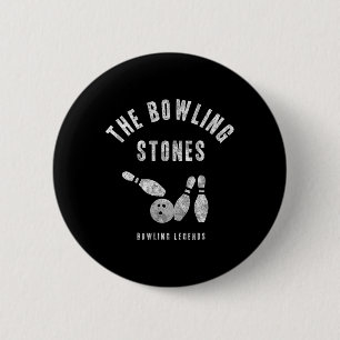 Bowling Team Shirt Bowling Stones Matching League 6 Cm Round Badge