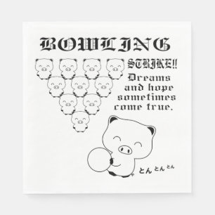 Bowling Tee Napkin